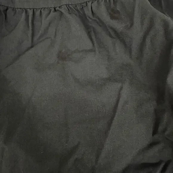 Rails Black Eyelet Midi Dress SMALL Smocked Cottage Ruffle Cotton Designer $268 - Picture 11 of 11